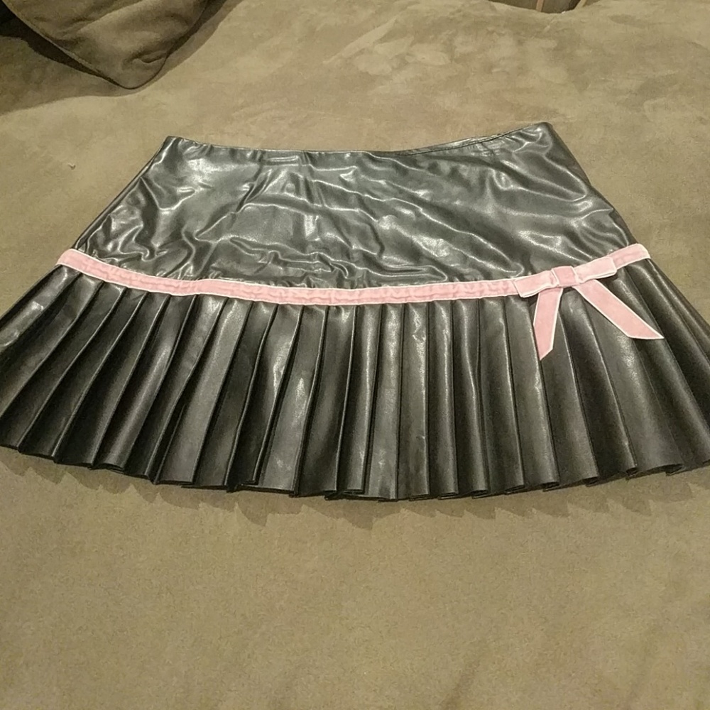 Black Pleather Skirt | Size S | NWT